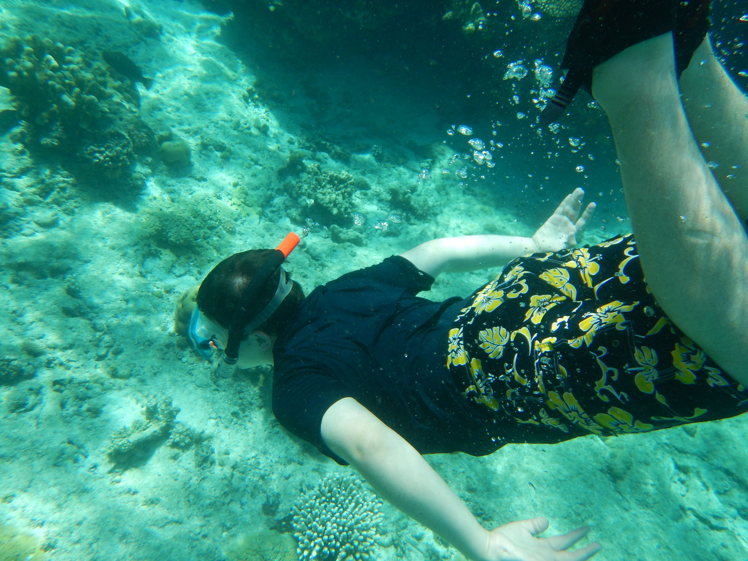 Caleb Swimming